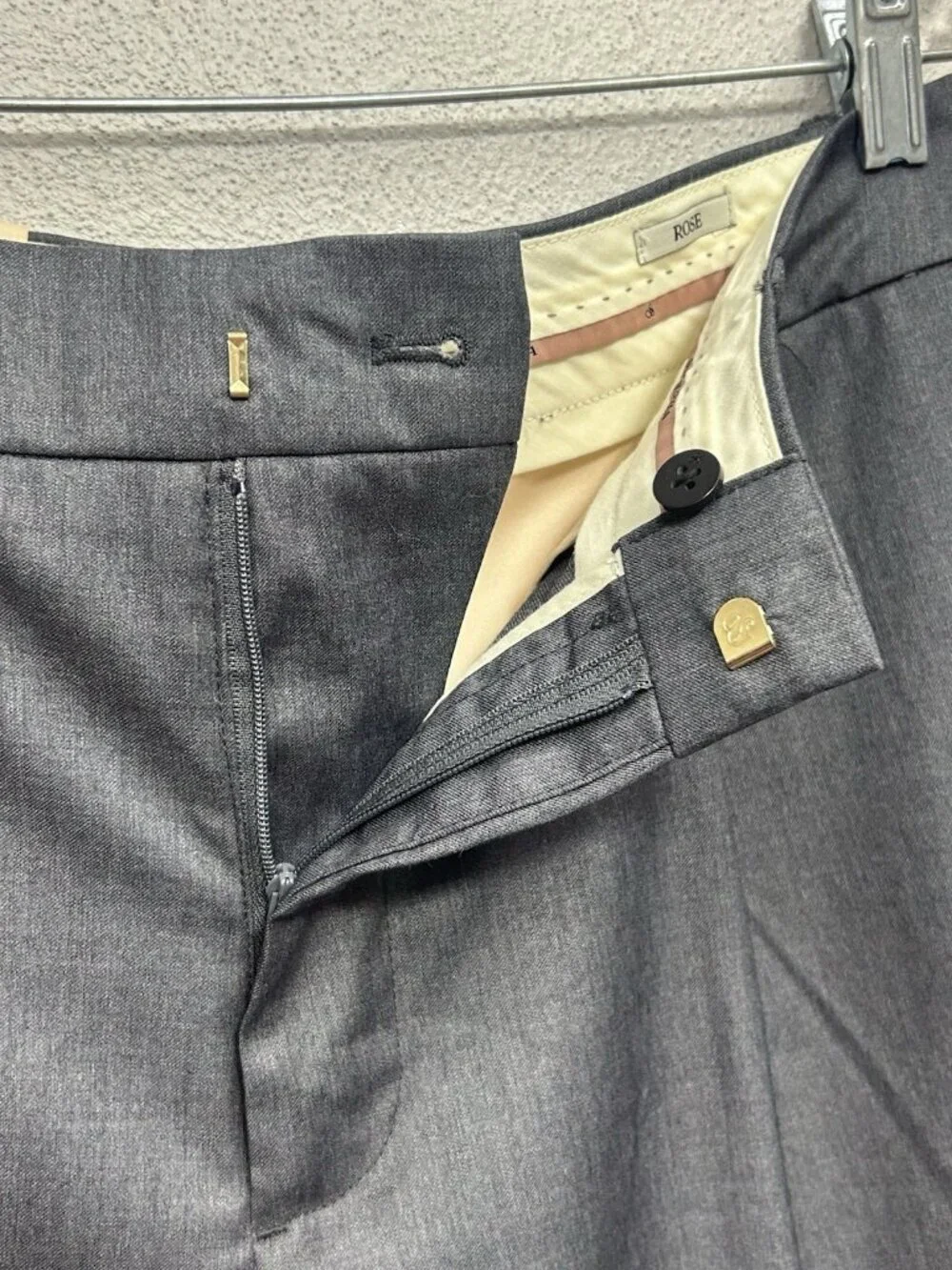Scotch & Soda Women's Rose Trouser Pants High Rise Wide Leg Grey W29 L28 READ